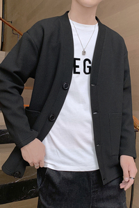 秋季男港风百搭休闲开衫Y6726P42图片