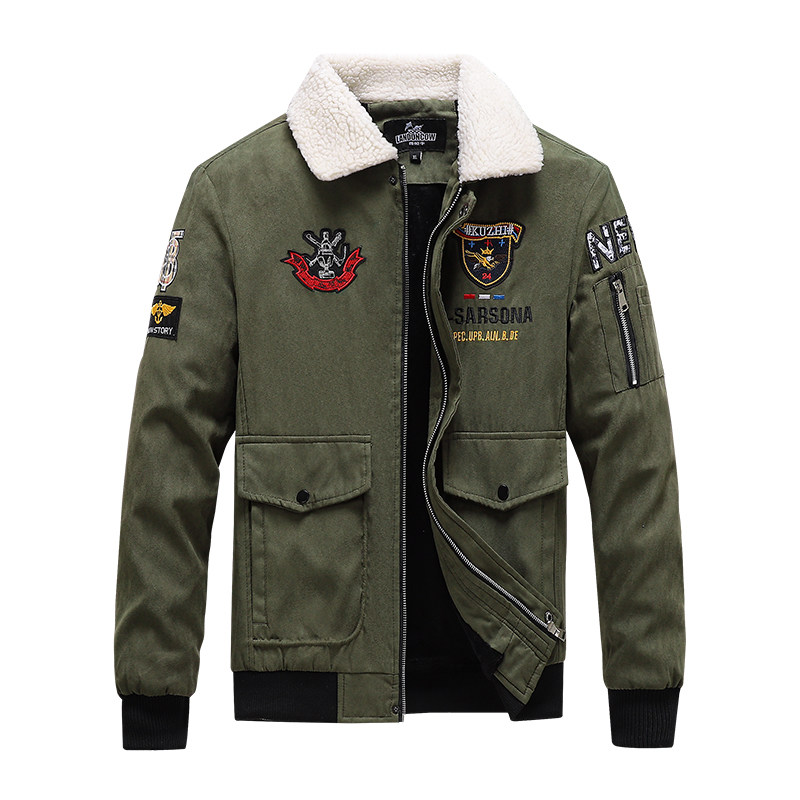 外贸秋冬加绒大刺绣飞行服夹克J5823P100,男装夹克,星座914