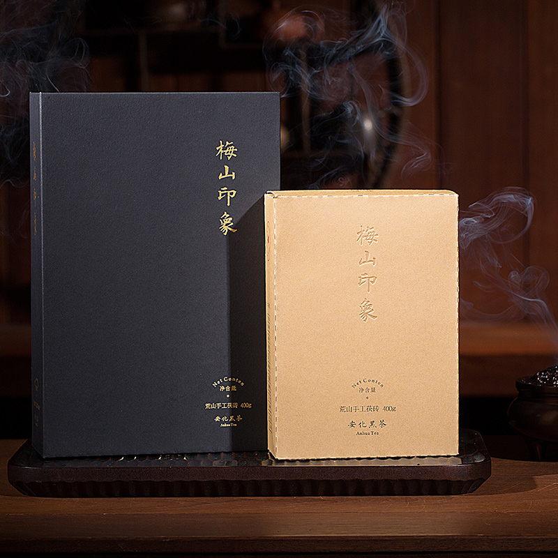 国津安化黑茶金花茯砖