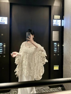 贵妇艺术珍藏 高货镇柜 艺术品重工刺绣手工钉珠流苏钉珠斗篷外套