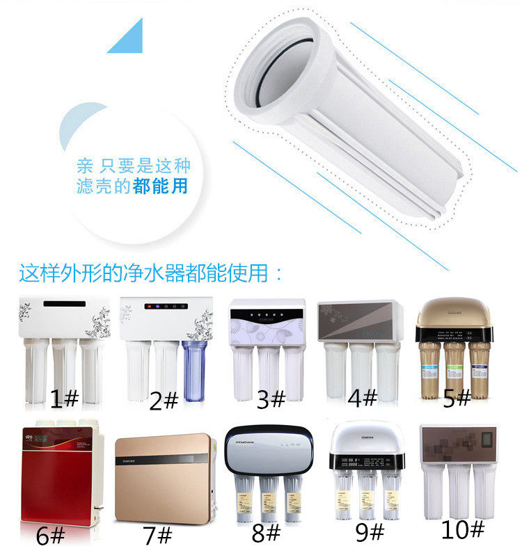 格美净水器滤芯家用纯水机75G全套通用五级原装10寸PP棉活性炭ro