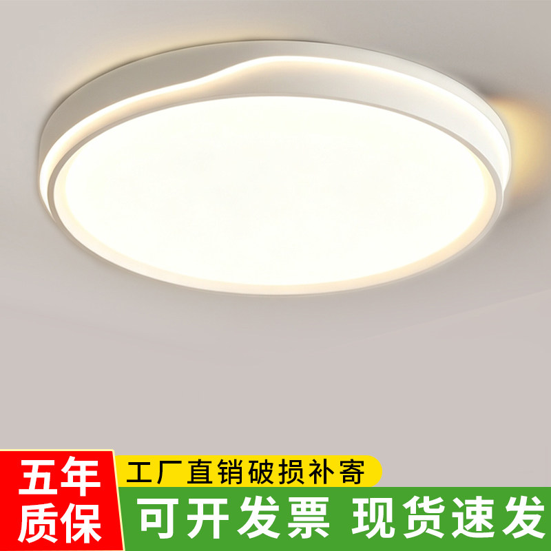 简约LED吸顶灯客厅灯长方形卧室灯房间灯圆形阳台灯过道中山灯具图片