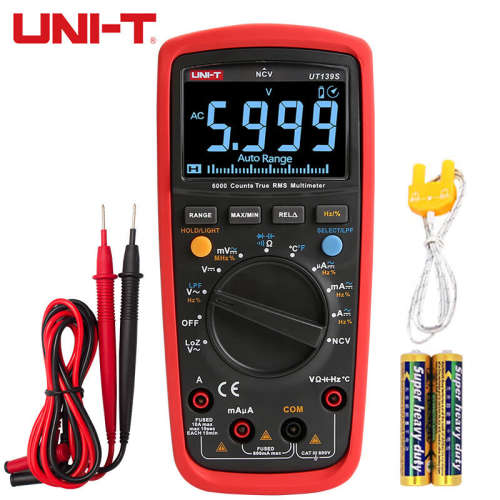 UNI-T优利德UT139S 数字万用表万能表真有效值带NCV功能大屏背光