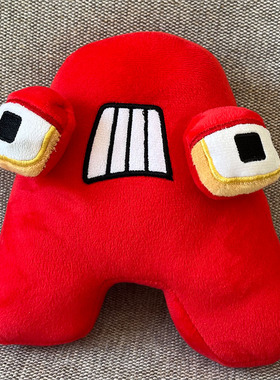 跨境新款字母传说Alphabet lore毛绒玩具公仔儿童启蒙小抱枕玩偶