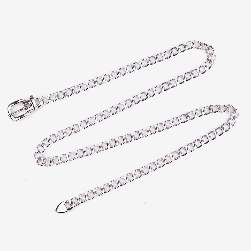 朋克金属链条西装嘻哈风细腰带