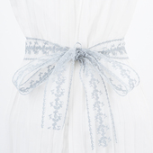 蕾丝腰带女士花边装 饰腰绳纯欲风颈带配裙子白色飘带配饰女款 丝巾