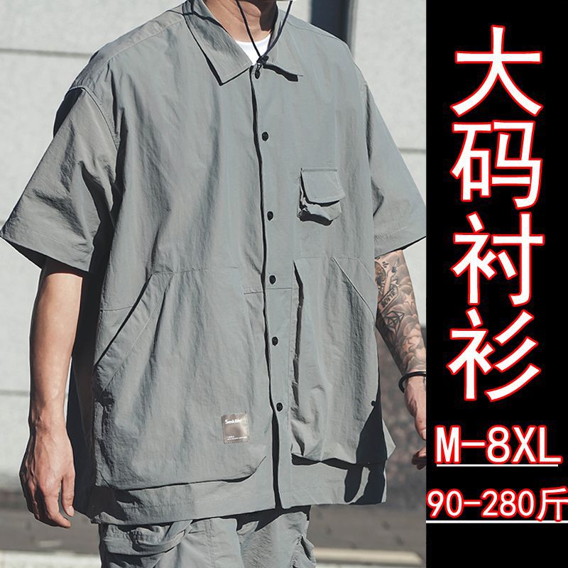 日系cityboy机能工装衬衫短袖男
