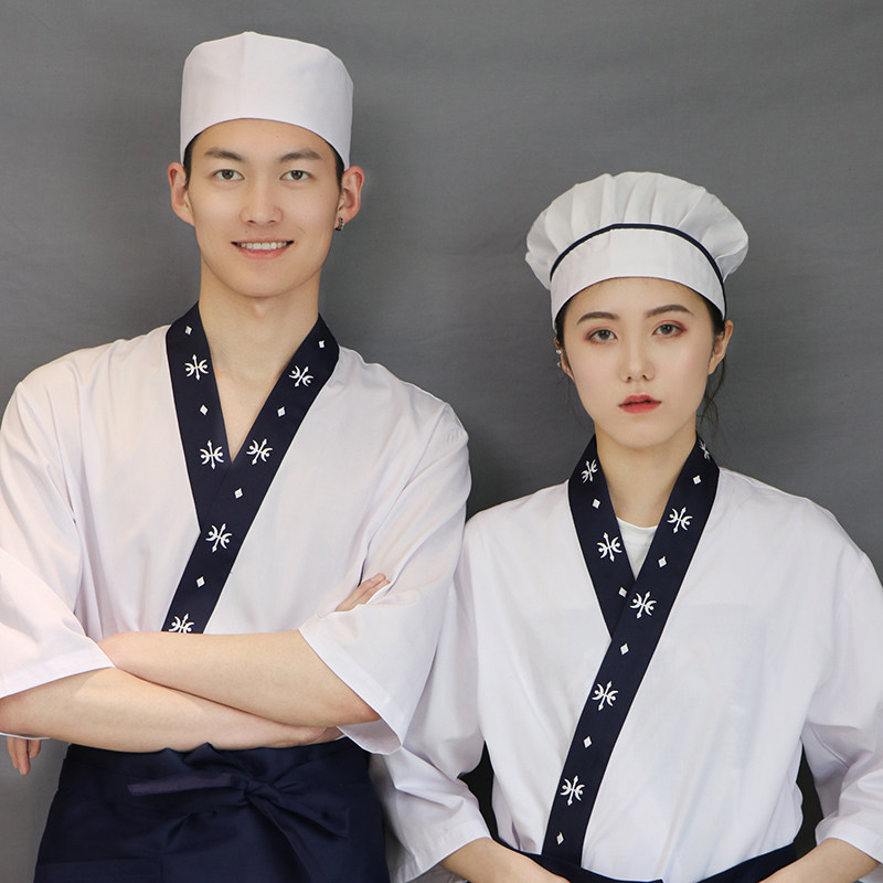 日式服装餐厅厨师服定制