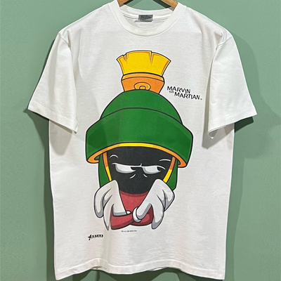 火星人马文动画美式纯棉短袖T恤