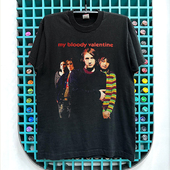 Bloody Valentine摇滚乐队潮牌人像印花短袖 T恤vibe美式 体恤衫