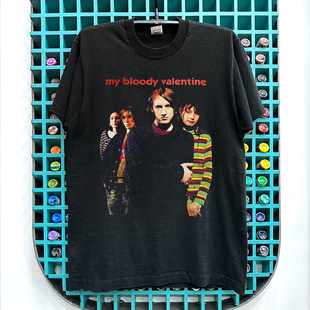 My Bloody Valentine摇滚乐队潮牌人像印花短袖T恤vibe美式体恤衫