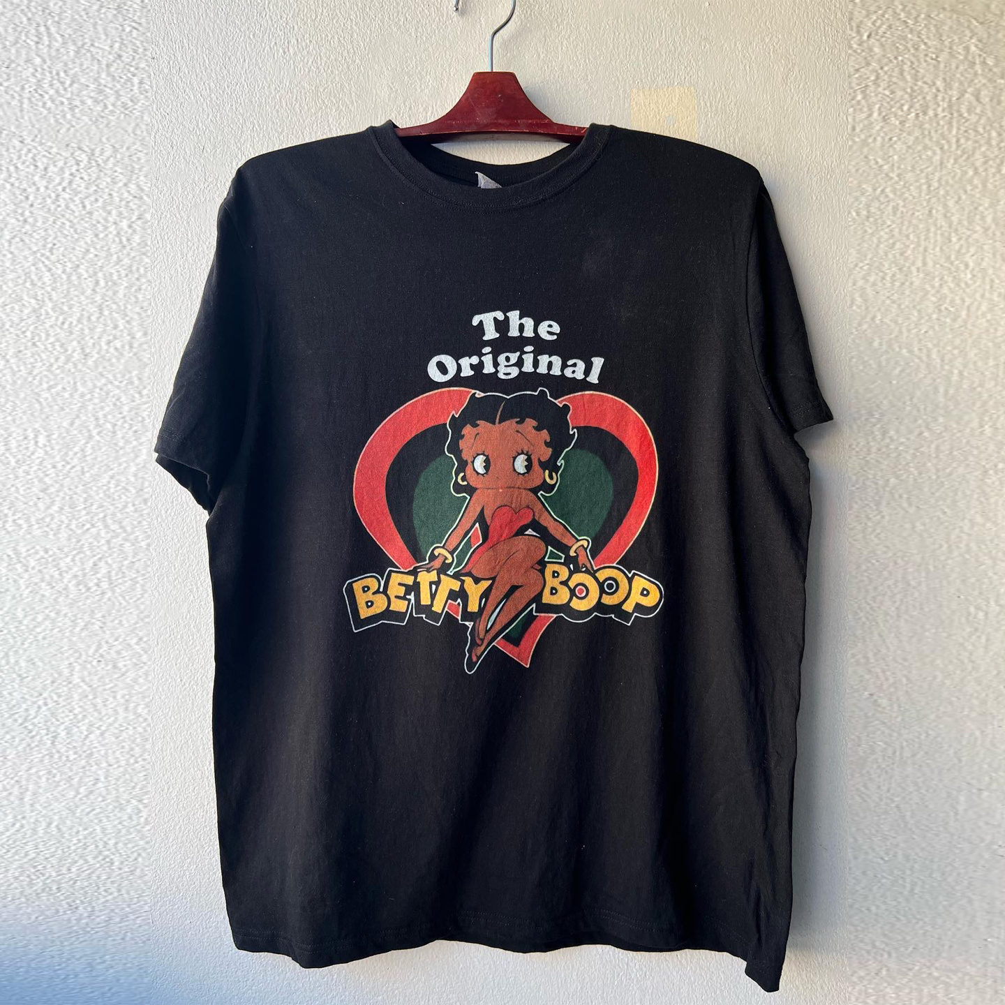 Betty Boop贝蒂娃娃美式复古卡通短袖T恤创意趣味OS风插画情侣装