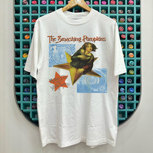 Smashing Pumpkins碎南瓜乐队音乐专辑短袖T恤cec美式复古体恤衫