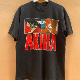 Akira阿基拉动漫美式复古短袖T恤vintage高街休闲圆领宽松半袖男