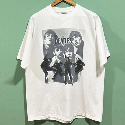 披头士乐队美式重磅纯棉短袖T恤