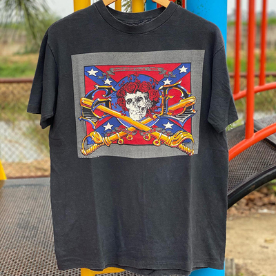 慵懒风古着感T恤高街重磅棉