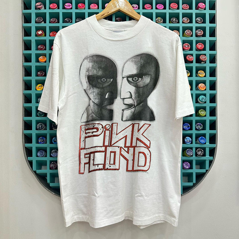 Pink Floyd摇滚乐队短袖T恤美式复古oldschool重机车风潮牌情侣装