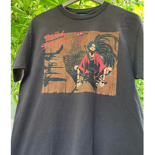 Samurai Champlo日式插画浮世绘混沌武士oldschool潮流短袖T恤男