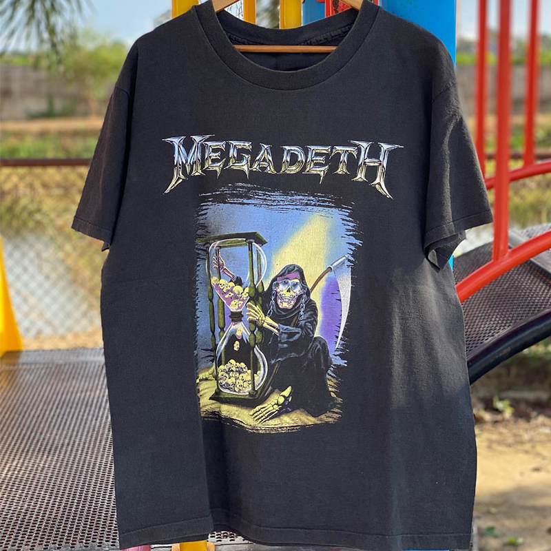 慵懒风美式曼森骷髅潮牌短袖fog