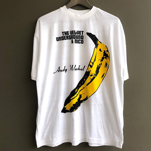 The Velvet Underground地下丝绒乐队波普艺术设计感纯棉情侣半袖