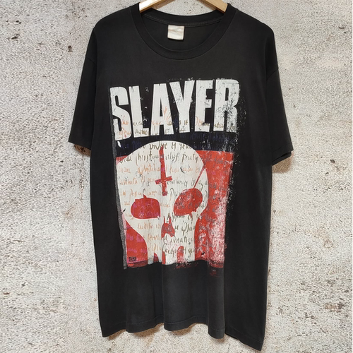 Slayer乐队高街暗黑风短袖T恤vintage古着创意趣味小众设计感半袖