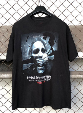 Final Destination死神来了美式复古潮牌短袖T恤男欧美街头半袖女