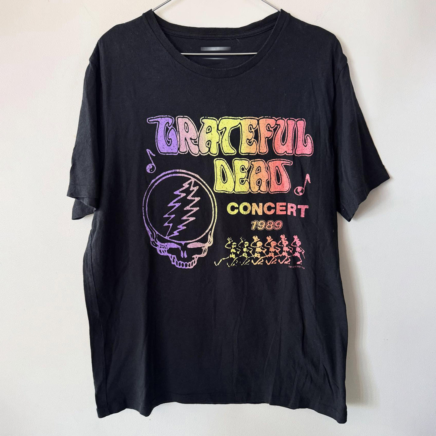 Grateful Dead感恩而死乐队巡演美式复古短袖T恤cec潮牌高街半袖