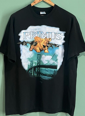 Primus摇滚乐队重磅潮牌短袖T恤vibe高街情侣小领口美式复古半袖