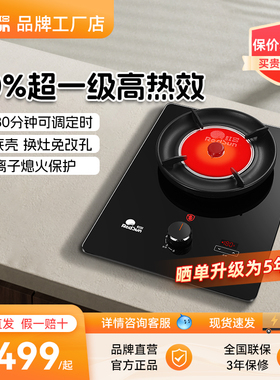 红日红外线家用煤气灶猛火嵌入单灶液化天然气燃气灶EX01/EX03B
