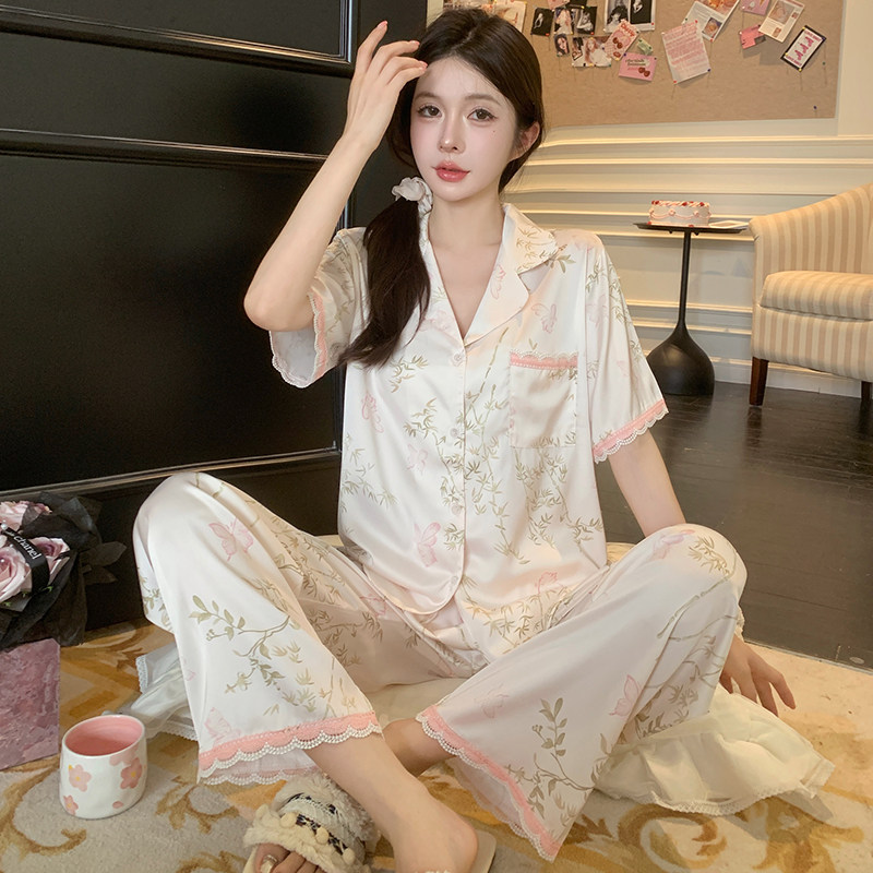真丝家居服私密公主睡衣