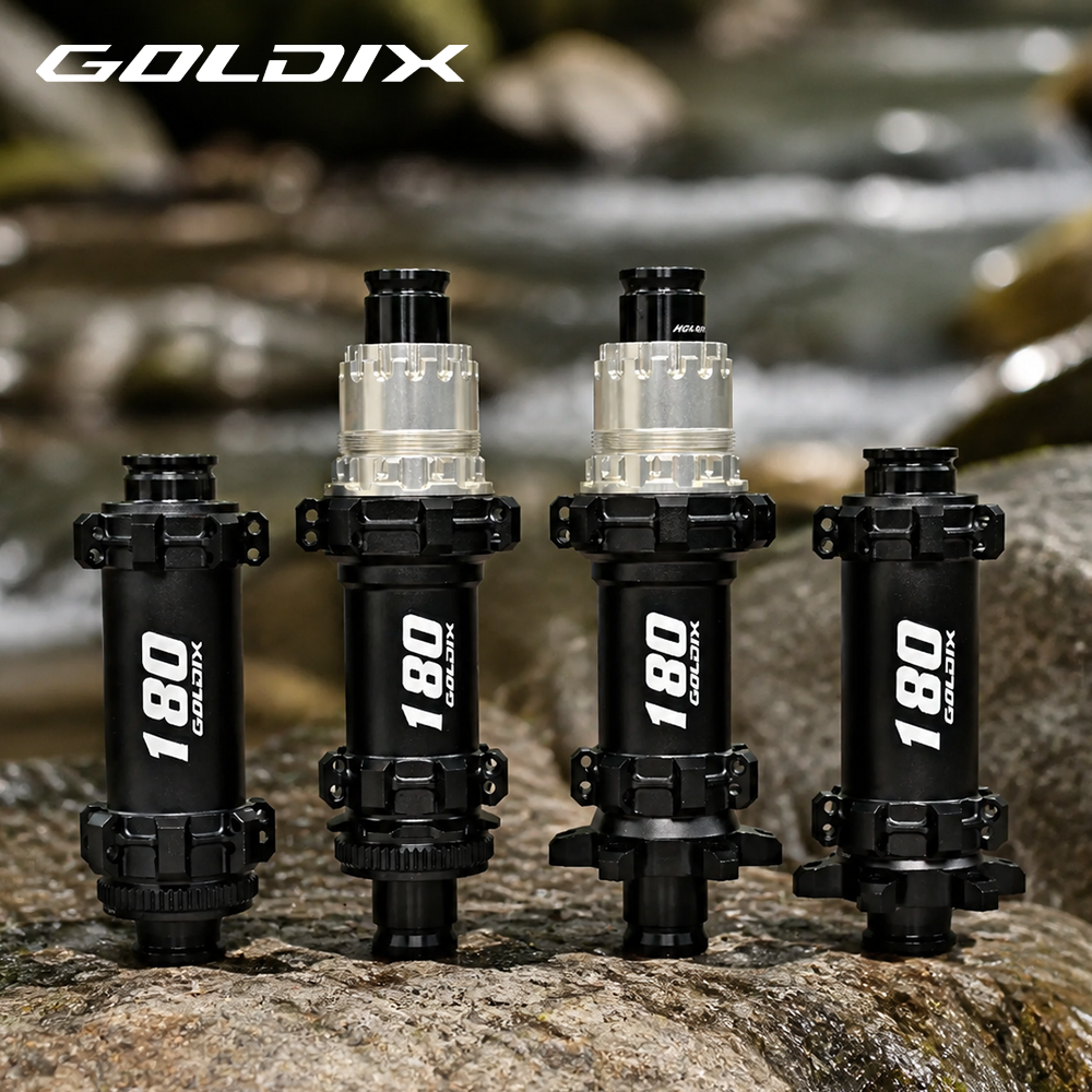 GOLDIX m180山地自行车花鼓新款锥形棘轮60T 24H/28孔中锁六钉MTB
