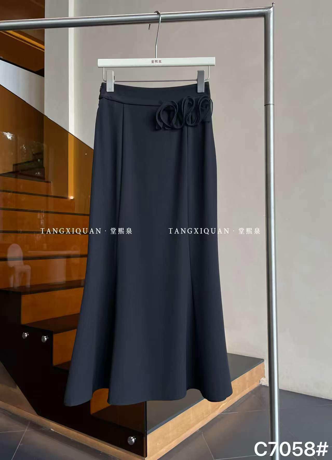 【堂家TXQ】C7058裙子半身包臀中长鱼尾裙泉熙女夏装