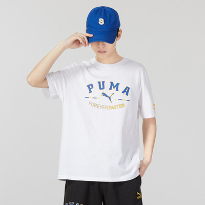 Puma/彪马男子圆领运动短袖T恤