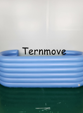 蓝色充气气垫墙网红打卡拍摄商业活动广告展览摄影道具充气墙定制