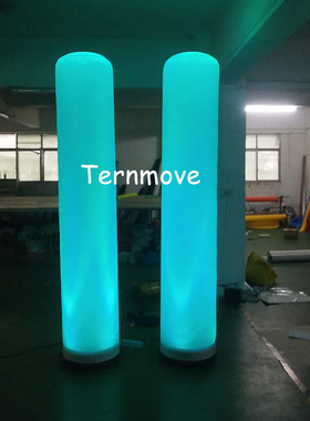 定制气模灯柱开业活动夜宵烧烤挡婚庆广告夜光立柱子拱门充气灯箱