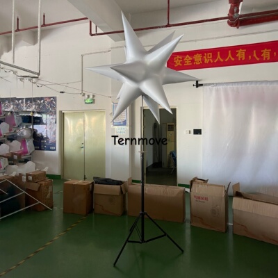 充气星星支架球KTV酒吧开业庆典LED支架灯光路引球模型发布会美陈