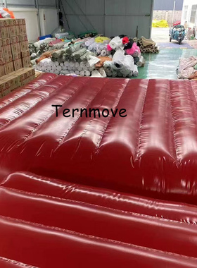 红色充气气垫墙网红打卡拍摄商业活动广告展览摄影道具充气墙定制