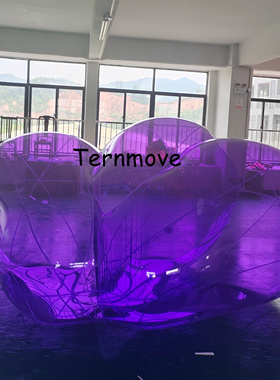 充气云朵造型气模定制闭气透明紫色气球云彩网红露营打卡美陈装饰