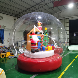 圣诞雪花球气模充气透明水晶球商场活动陈设婚礼装 饰圆球帐篷道具