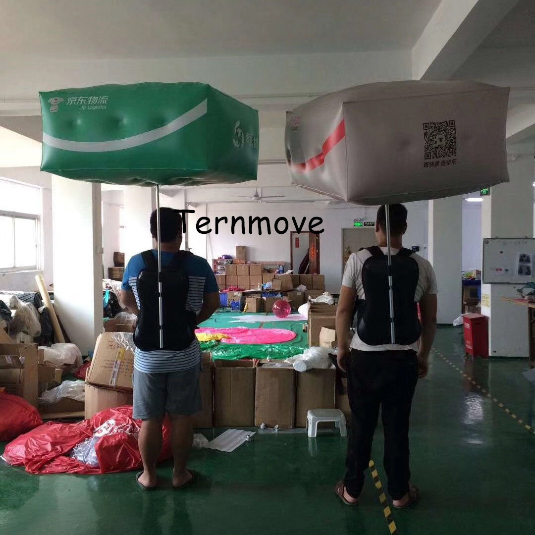充气发光球户外广告展览充气背包球商场游行充气支架球LED背包球
