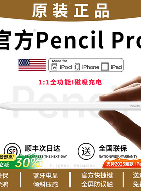 apple pencil二代苹果ipad11触控笔Air7/6/5电容apple pencil pro