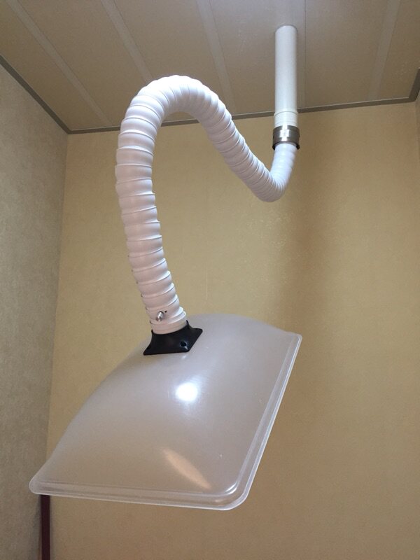 焊锡排烟系统万向竹节管艾炙吸烟管家用抽烟机排烟管道方形吸烟罩