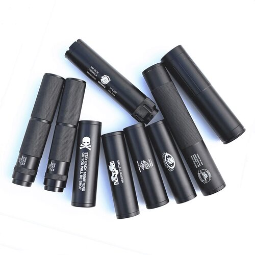 14逆牙消音锦明精击slr 金属消音 19mm直插前管装饰