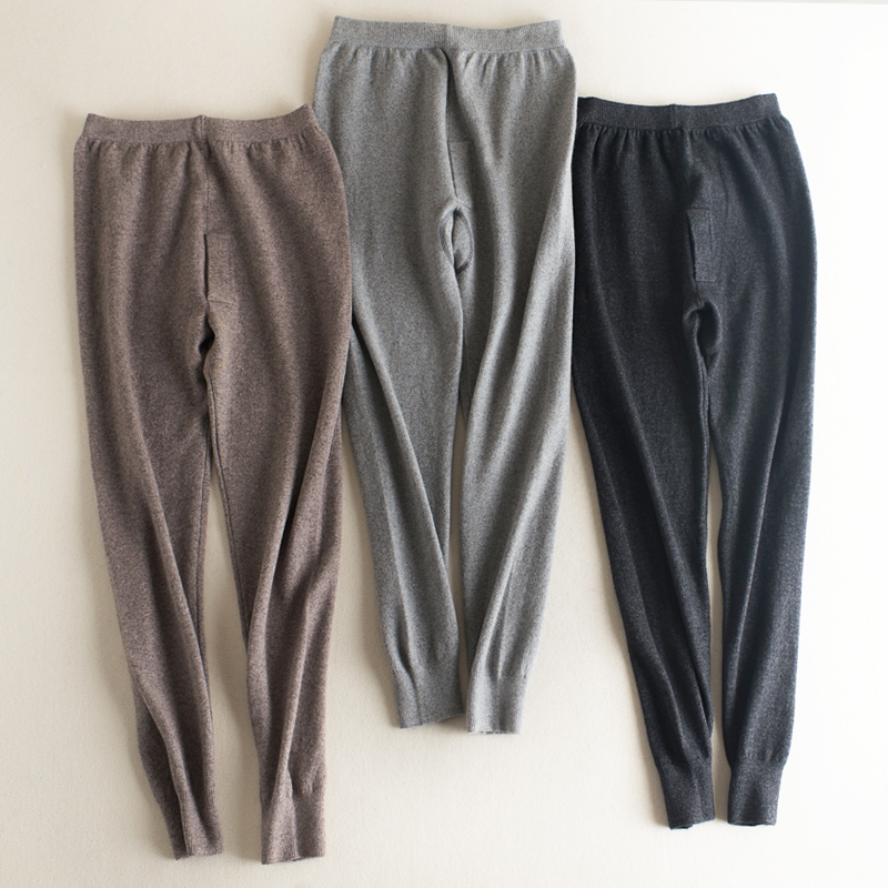 Pantalon collant simple en cachemire - Ref 772669 Image 1