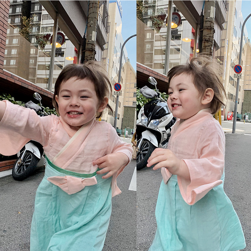 ZEEREE5折春夏儿童汉服日系男女图片