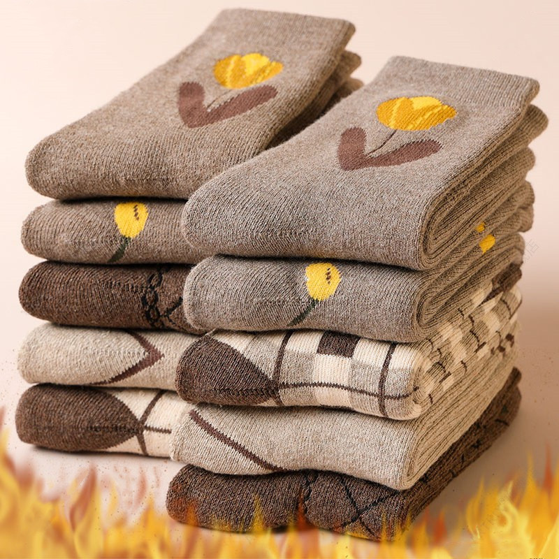 媽媽襪子秋冬加厚加絨