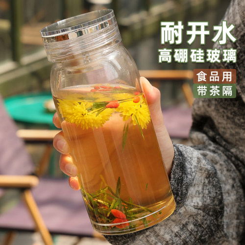 高硼硅玻璃加厚泡茶耐热水杯透明