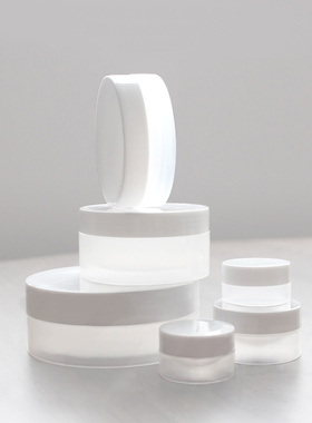 化妆品分装瓶面霜膏霜盒散粉盒压缩面膜纸泡瓶3/5/10/30/50/100g