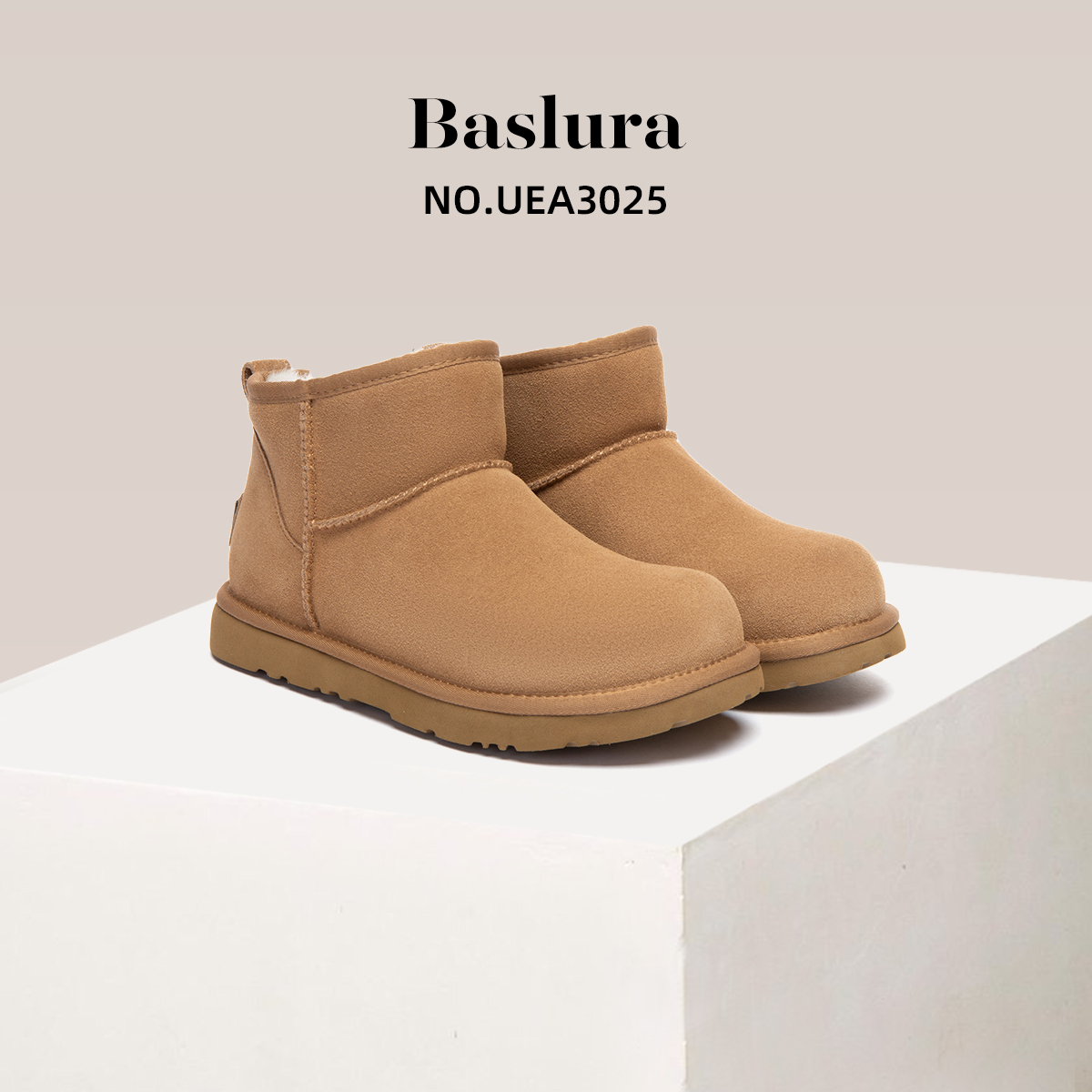 包头拖羊皮毛一体雪地靴厚底加绒