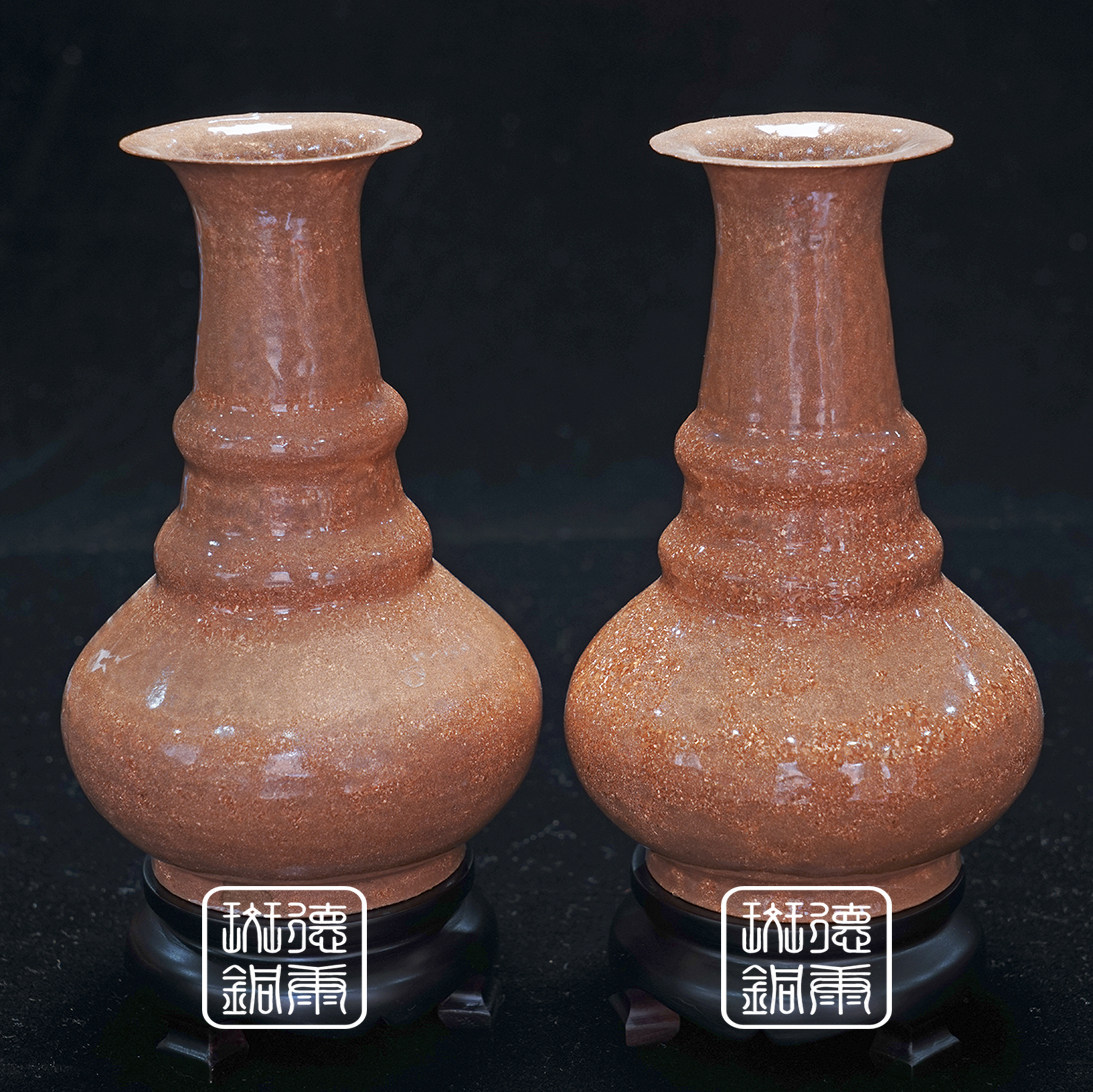 会泽德康斑铜纯手工艺术品生斑拉萨花瓶成品收藏非遗传承人康贵友